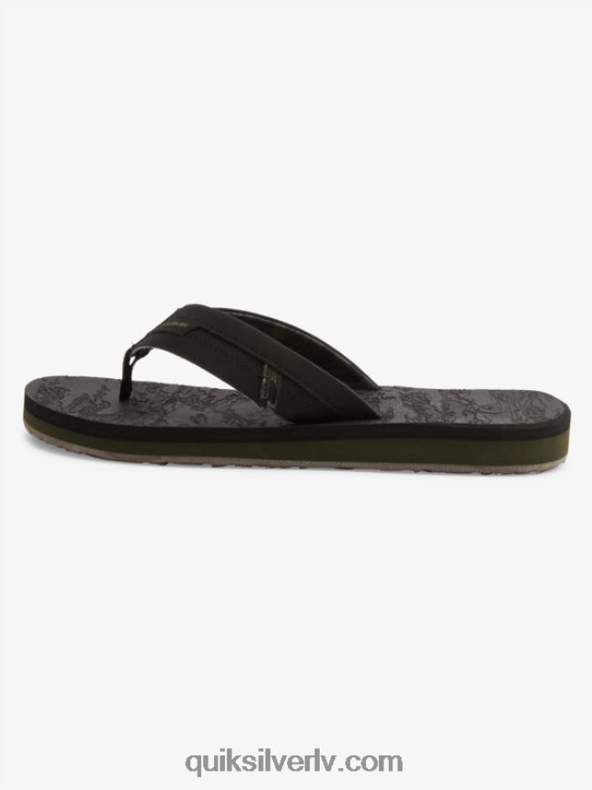 vīriešiem Quiksilver salas oāze squish slide sandales melns 88064R1156