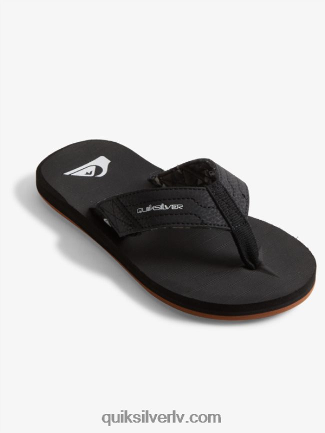 zēni Quiksilver 8-16 carver switch sandales melns/brūns 88064R2210