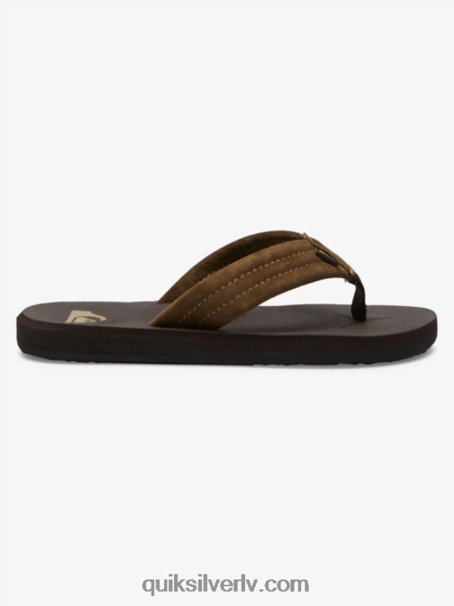 zēni Quiksilver 8-16 carver zamšādas sandales brūns 1 88064R2093