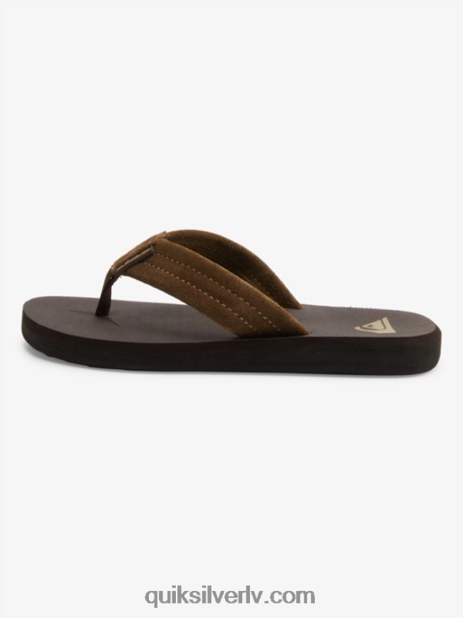 zēni Quiksilver 8-16 carver zamšādas sandales brūns 1 88064R2093