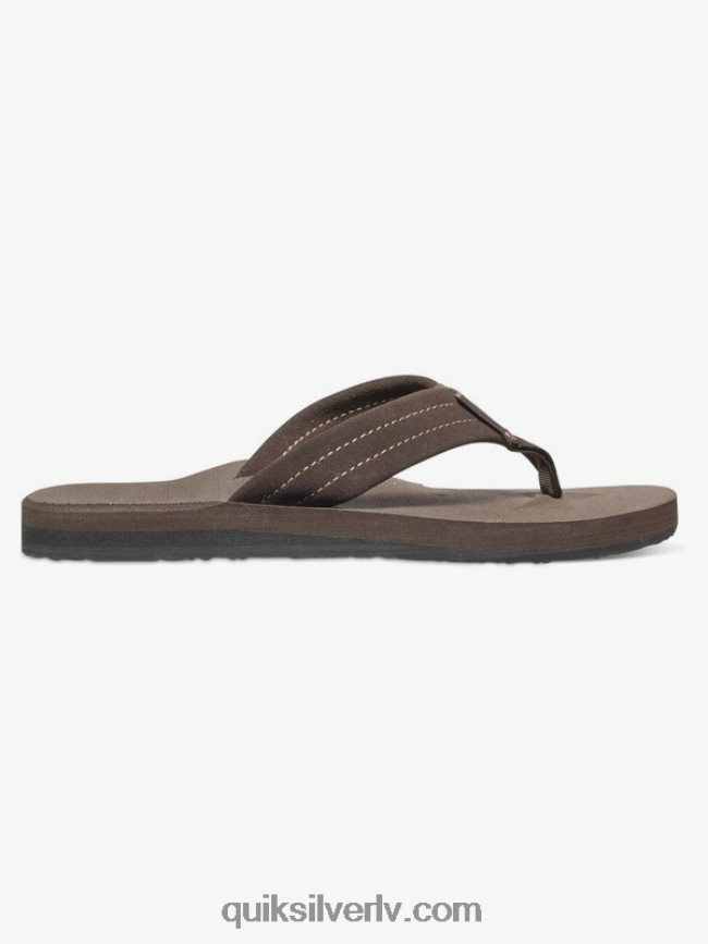 zēni Quiksilver 8-16 carver zamšādas sandales demitasse - ciets 88064R2283