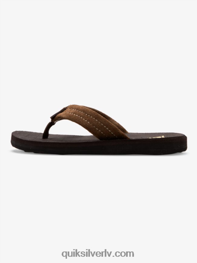 zēni Quiksilver 8-16 carver zamšādas sandales demitasse - ciets 88064R2283