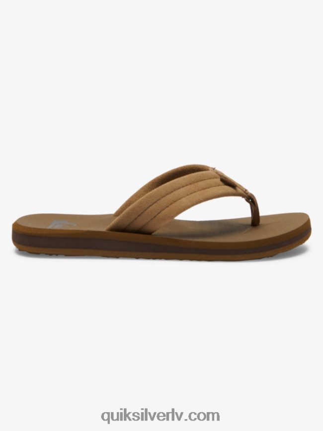 zēni Quiksilver 8-16 carver zamšādas sandales iedegums 1 88064R2092