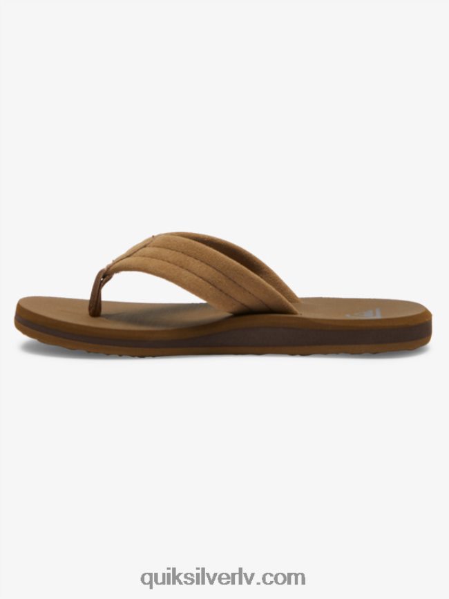 zēni Quiksilver 8-16 carver zamšādas sandales iedegums 1 88064R2092