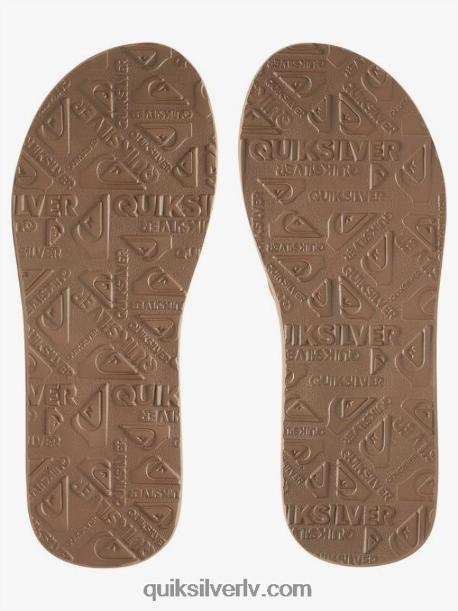 zēni Quiksilver 8-16 carver zamšādas sandales iedegums - ciets 88064R2282