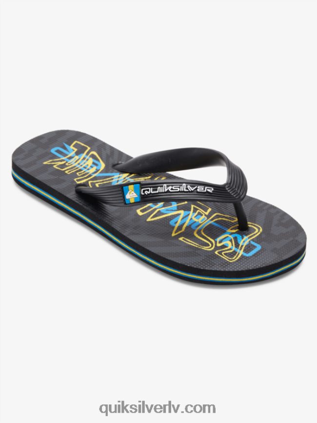 zēni Quiksilver 8-16 molokai flip-flops melns 88064R2029