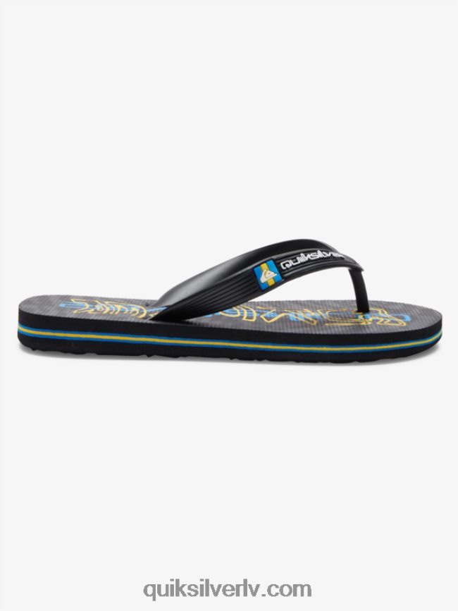 zēni Quiksilver 8-16 molokai flip-flops melns 88064R2029