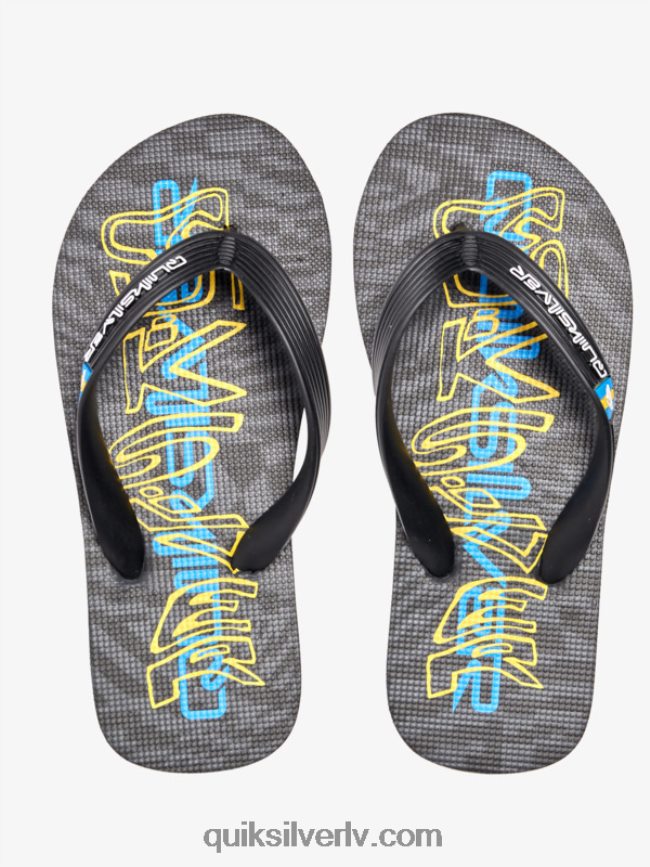 zēni Quiksilver 8-16 molokai flip-flops melns 88064R2029