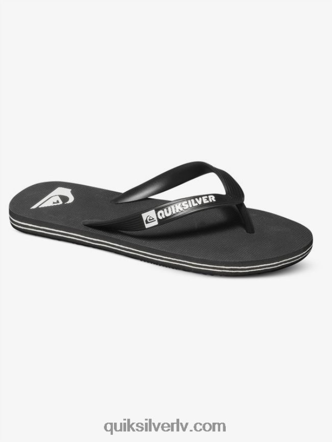 zēni Quiksilver 8-16 molokai flip-flops melns balts 88064R2106