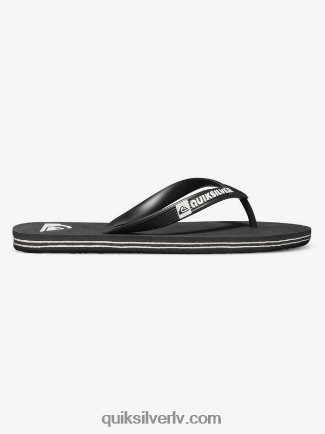 zēni Quiksilver 8-16 molokai flip-flops melns balts 88064R2106