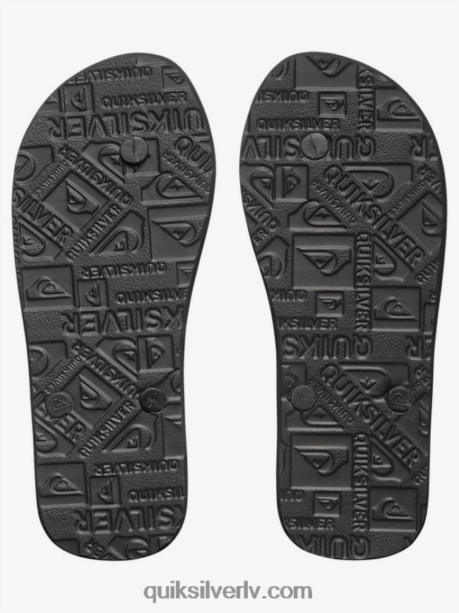 zēni Quiksilver 8-16 molokai flip-flops melns balts 88064R2106