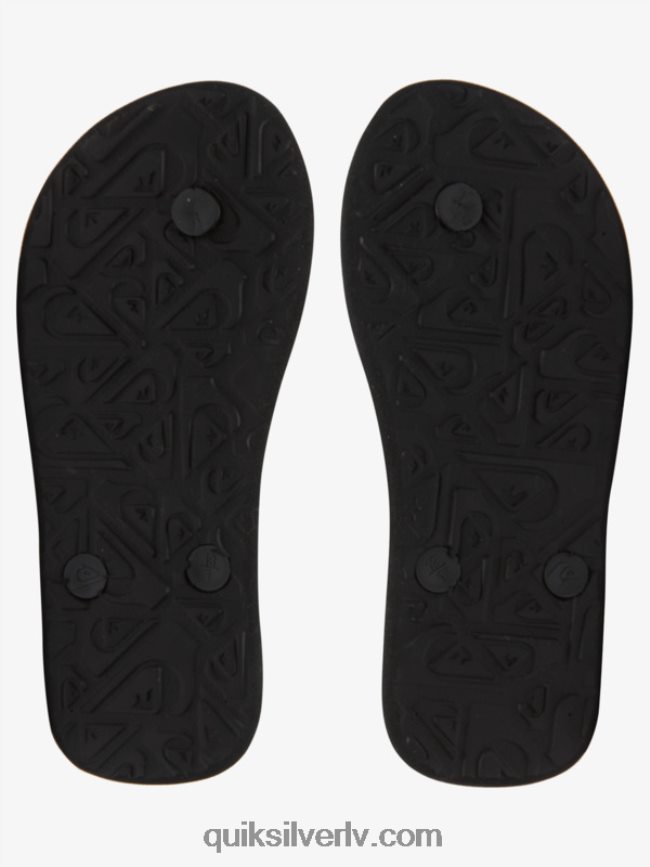 zēni Quiksilver 8-16 molokai flip-flops melns/oranžs/pelēks 88064R2021