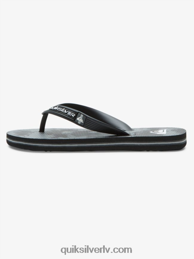 zēni Quiksilver 8-16 molokai flip-flops melns/pelēks 88064R2026