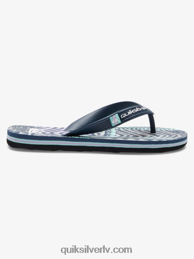 zēni Quiksilver 8-16 molokai flip-flops melns/pelēks 88064R2028