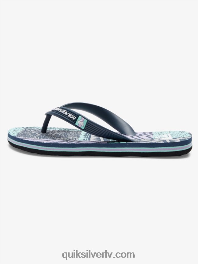 zēni Quiksilver 8-16 molokai flip-flops melns/pelēks 88064R2028