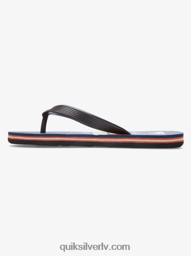 zēni Quiksilver 8-16 molokai flip-flops melns/zils 88064R2030