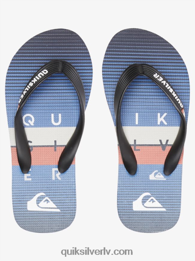 zēni Quiksilver 8-16 molokai flip-flops melns/zils 88064R2030