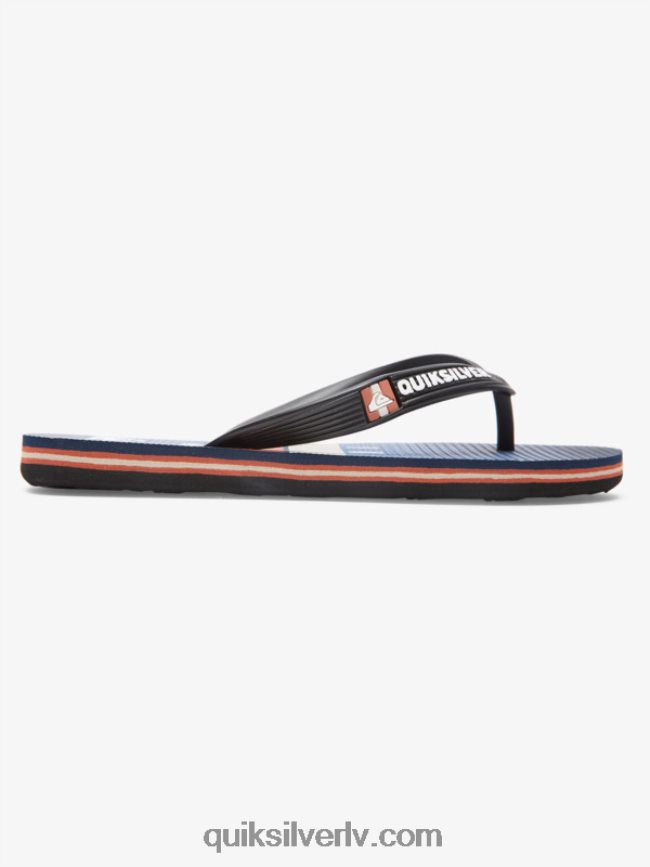 zēni Quiksilver 8-16 molokai flip-flops melns/zils 88064R2030