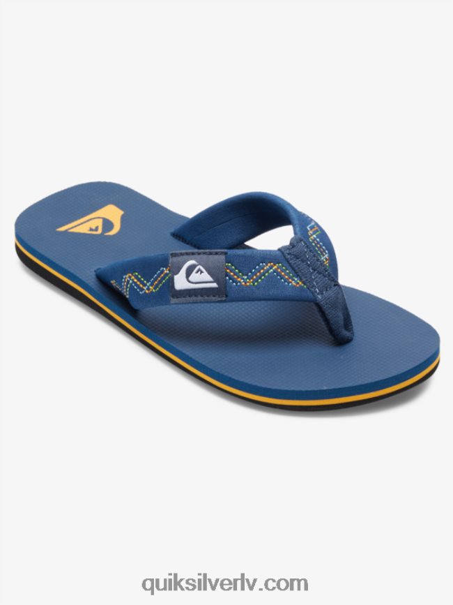 zēni Quiksilver 8-16 molokai izšūtas sandales zils 1 88064R2149