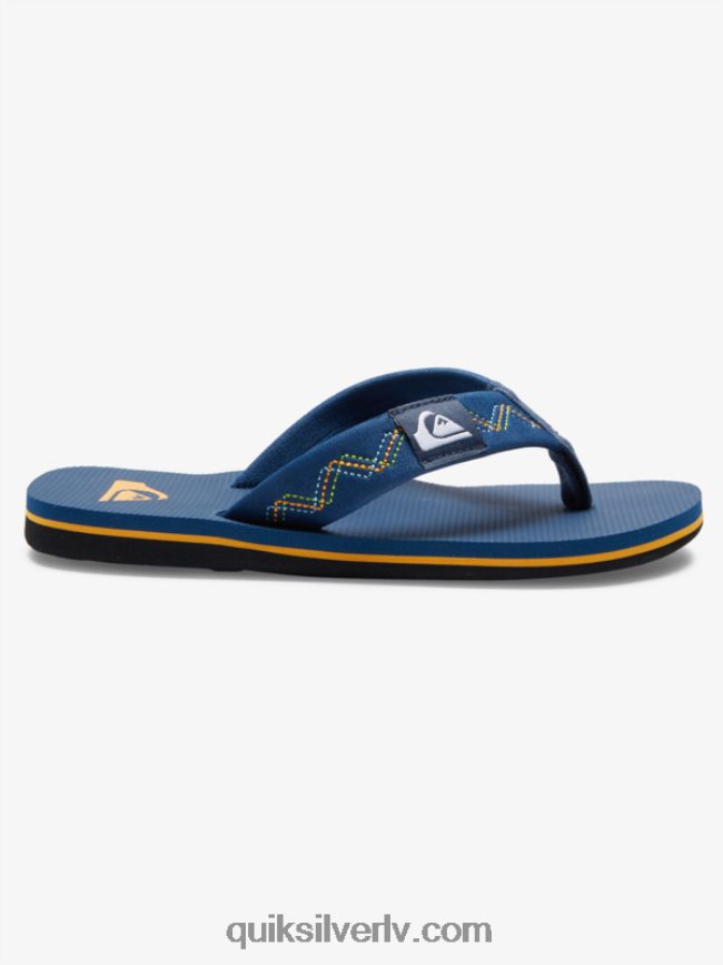 zēni Quiksilver 8-16 molokai izšūtas sandales zils 1 88064R2149