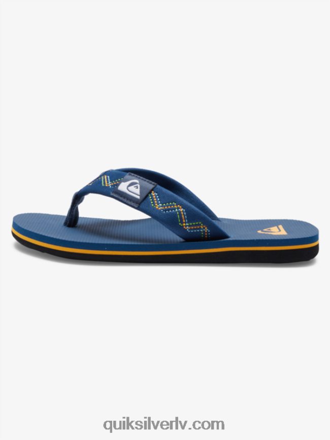 zēni Quiksilver 8-16 molokai izšūtas sandales zils 1 88064R2149