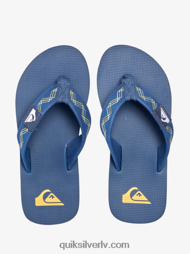 zēni Quiksilver 8-16 molokai izšūtas sandales zils 1 88064R2149