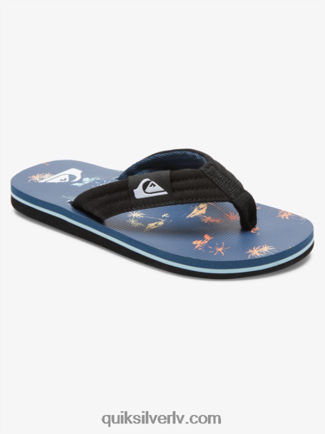 zēni Quiksilver 8-16 molokai layback jauniešu pamata sandales zils 4 88064R2251