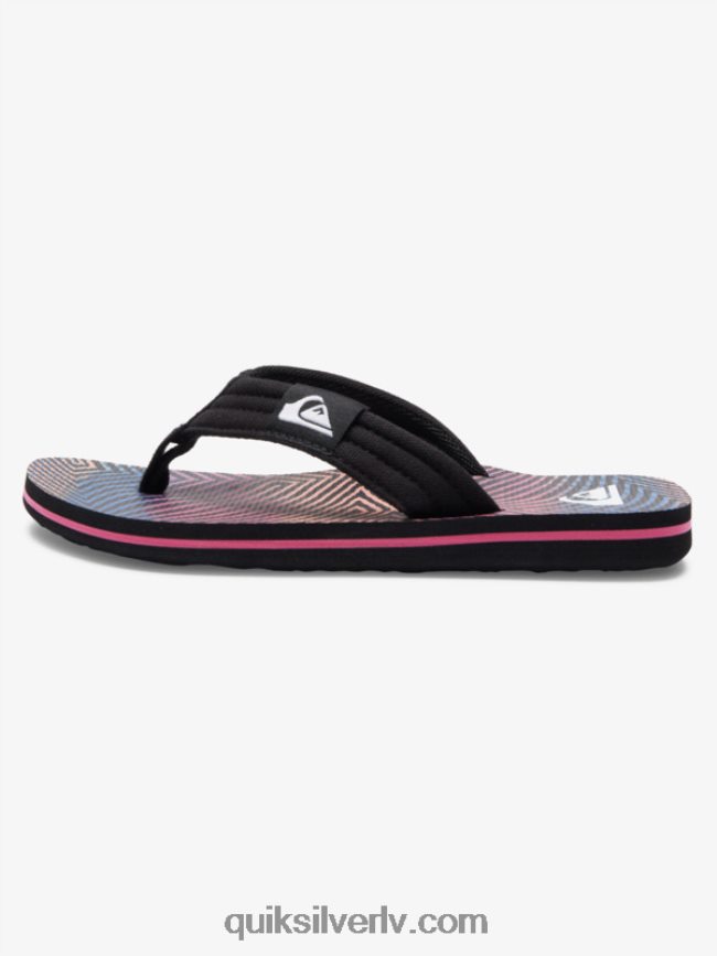 zēni Quiksilver 8-16 molokai layback sandales melns/oranžs/pelēks 88064R1995