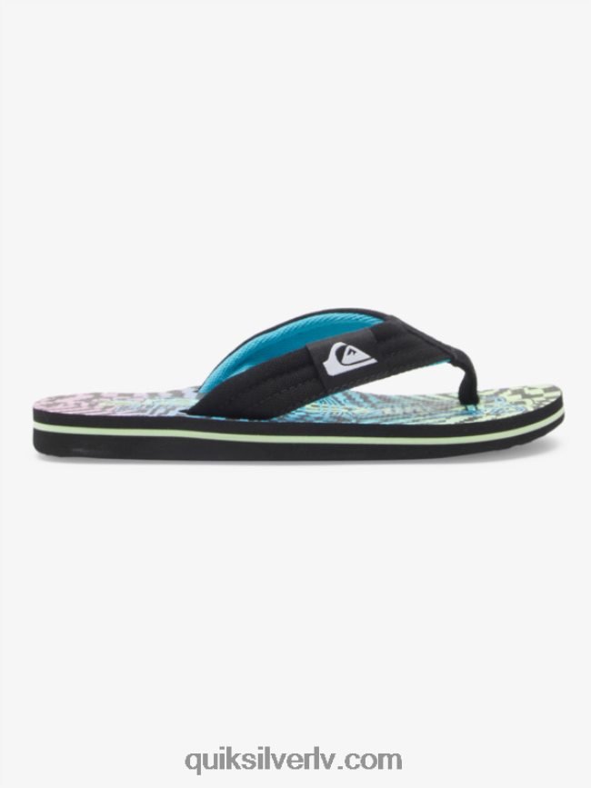 zēni Quiksilver 8-16 molokai layback sandales melns/rozā/zils 88064R1990