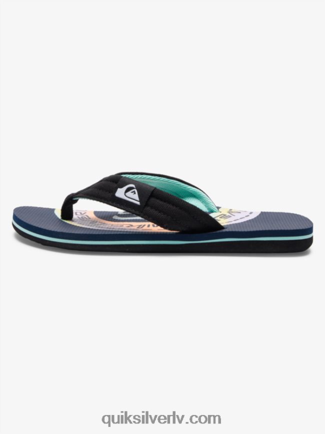 zēni Quiksilver 8-16 molokai layback sandales zils/oranžs 88064R1997