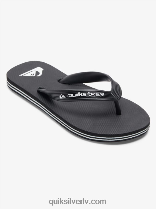 zēni Quiksilver 8-16 molokai serdes flip-flops melns 88064R2168