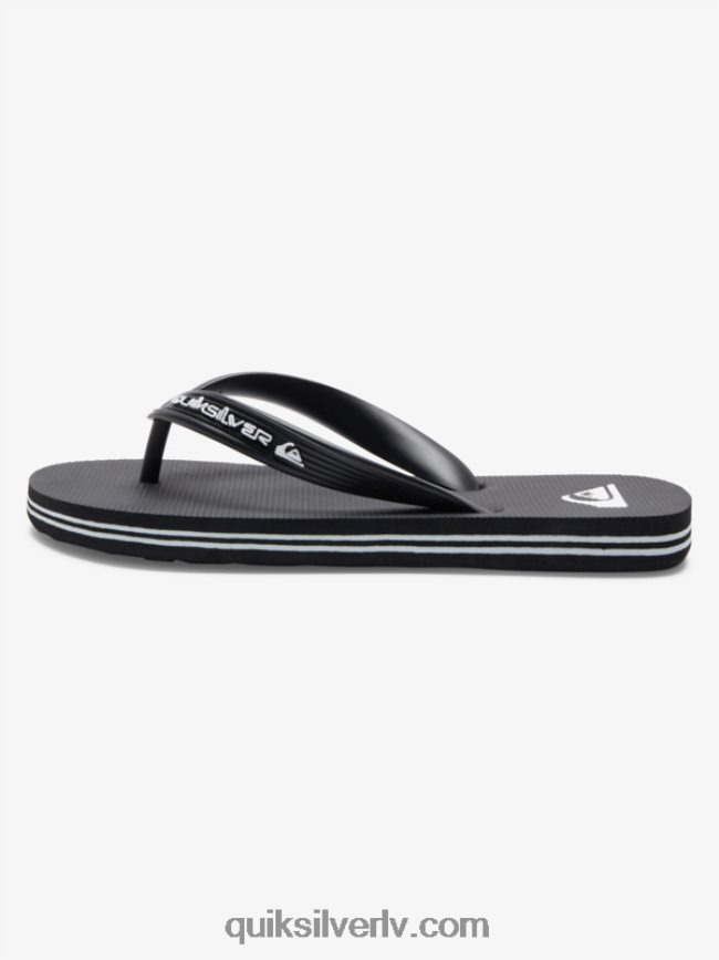 zēni Quiksilver 8-16 molokai serdes flip-flops melns 88064R2168