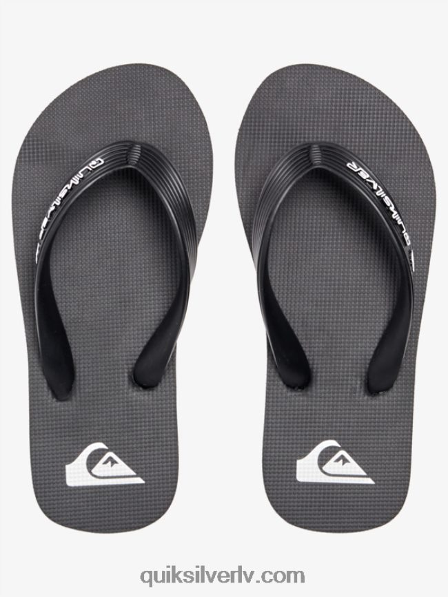zēni Quiksilver 8-16 molokai serdes flip-flops melns 88064R2168