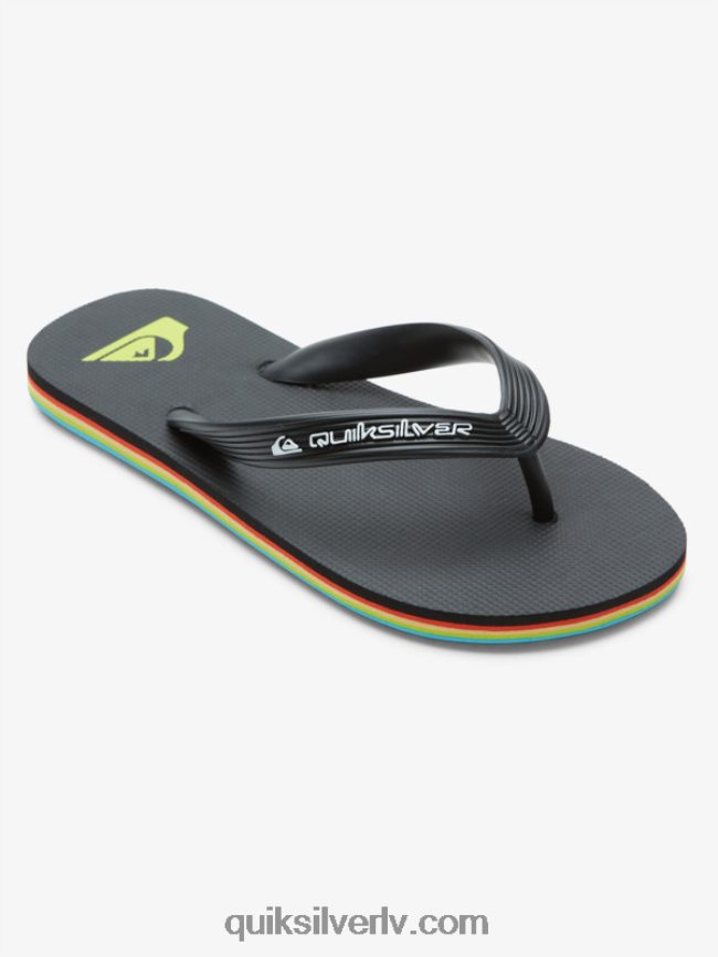 zēni Quiksilver 8-16 molokai serdes flip-flops melns 88064R2169
