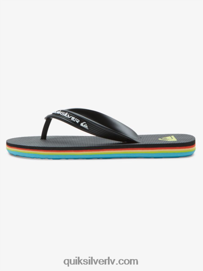 zēni Quiksilver 8-16 molokai serdes flip-flops melns 88064R2169