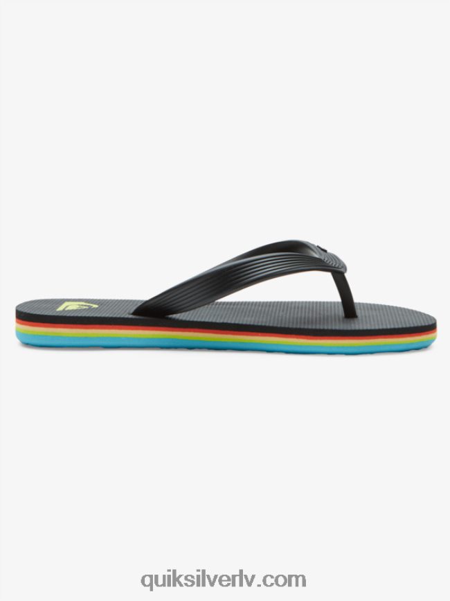 zēni Quiksilver 8-16 molokai serdes flip-flops melns 88064R2169