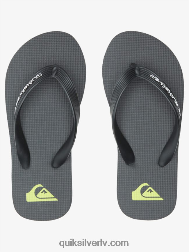 zēni Quiksilver 8-16 molokai serdes flip-flops melns 88064R2169