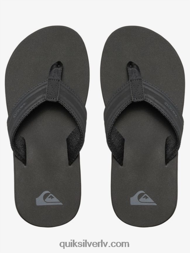 zēni Quiksilver 8-16 pērtiķu atslēgas sandales melns/brūns 88064R2285
