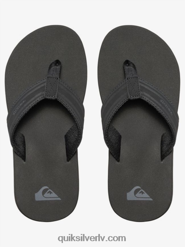 zēni Quiksilver 8-16 pērtiķu atslēgas sandales melns/brūns 88064R2285