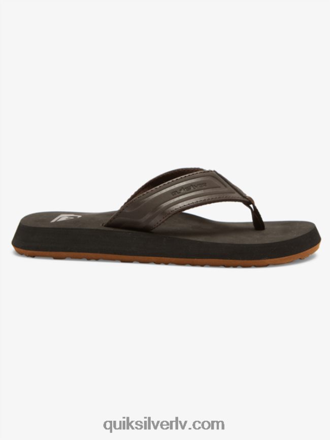 zēni Quiksilver 8-16 pērtiķu uzgriežņu atslēgas sandales brūns 1 88064R2183