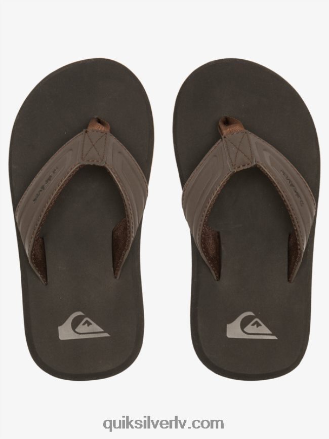 zēni Quiksilver 8-16 pērtiķu uzgriežņu atslēgas sandales brūns 1 88064R2183