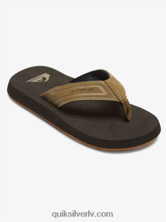zēni Quiksilver 8-16 pērtiķu uzgriežņu atslēgas sandales iedegums 1 88064R2182
