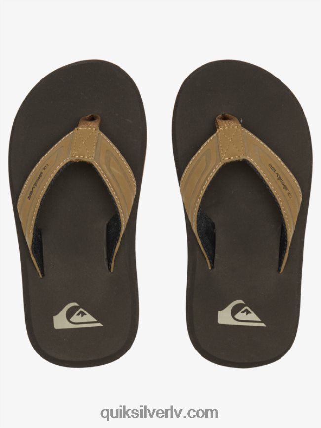 zēni Quiksilver 8-16 pērtiķu uzgriežņu atslēgas sandales iedegums 1 88064R2182