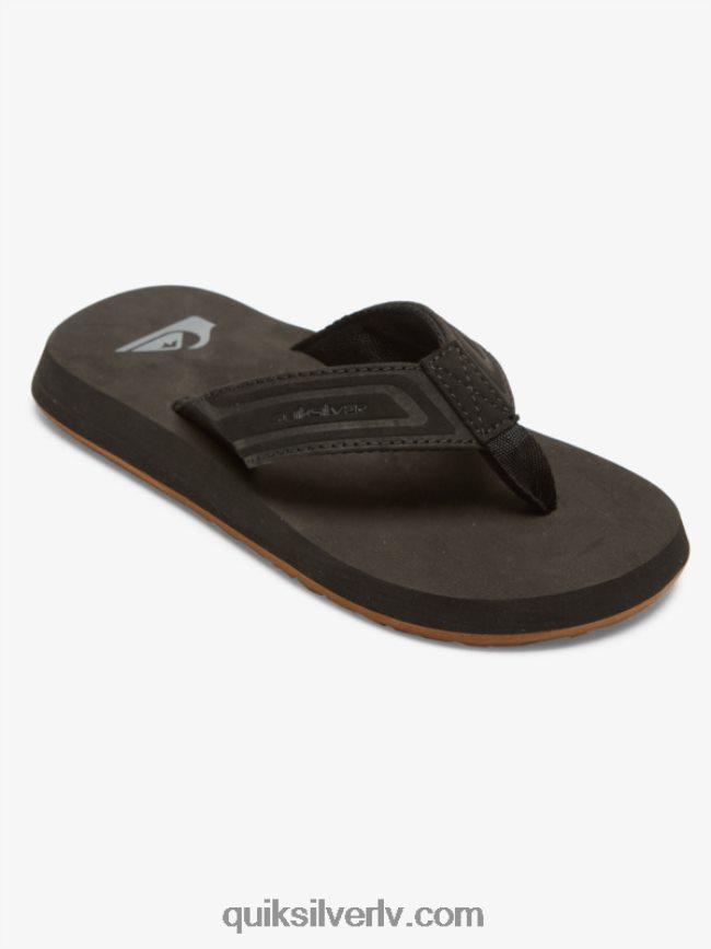 zēni Quiksilver 8-16 pērtiķu uzgriežņu atslēgas sandales melns 88064R2181