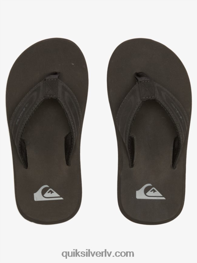 zēni Quiksilver 8-16 pērtiķu uzgriežņu atslēgas sandales melns 88064R2181