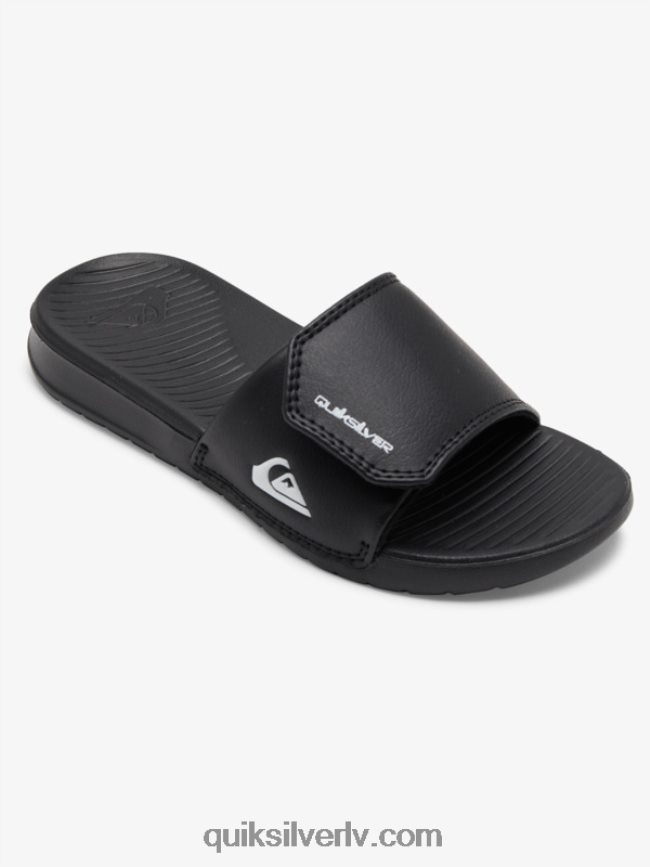 zēni Quiksilver 8-16 spilgti krasta regulēšanas slīdņi melns balts 88064R2185