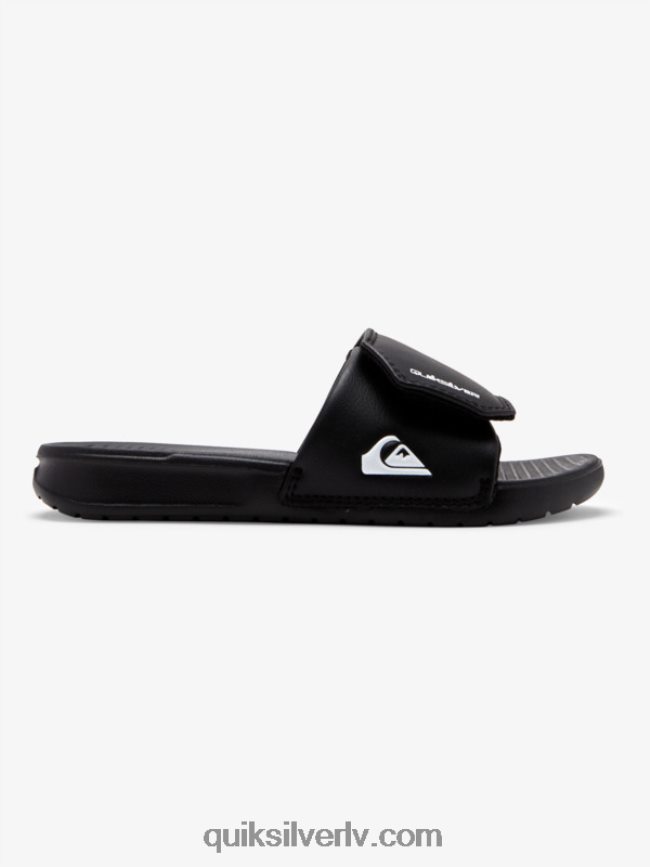 zēni Quiksilver 8-16 spilgti krasta regulēšanas slīdņi melns balts 88064R2185