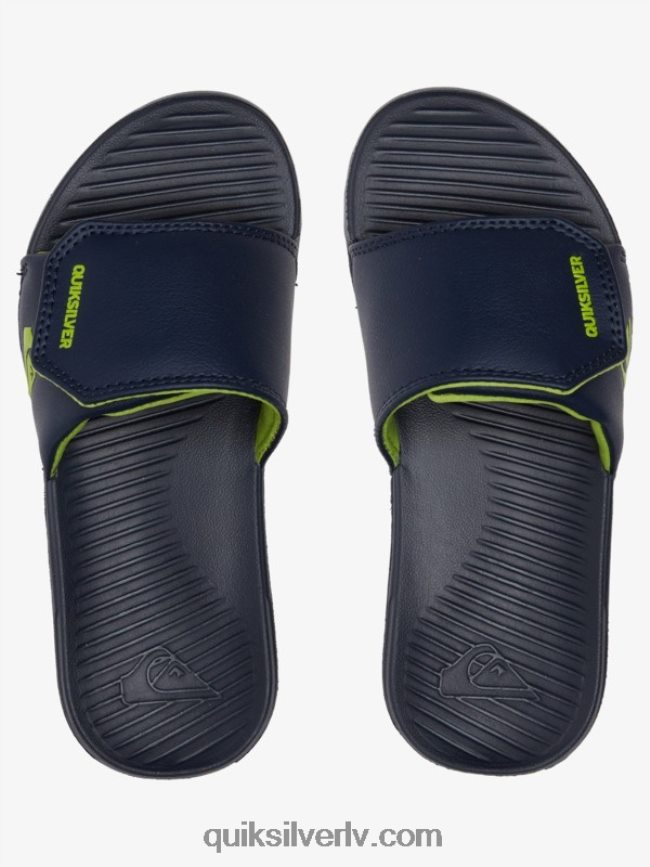 zēni Quiksilver 8-16 spilgti krasta regulēšanas slīdņi zils zaļš 88064R2187