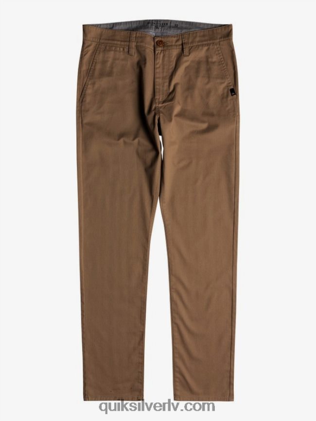 vīriešiem Quiksilver ikdienas savienības čino kabatas bikses elmwood 88064R1159