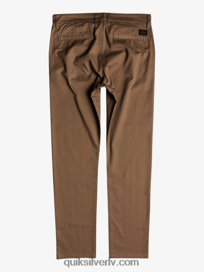 vīriešiem Quiksilver ikdienas savienības čino kabatas bikses elmwood 88064R1159